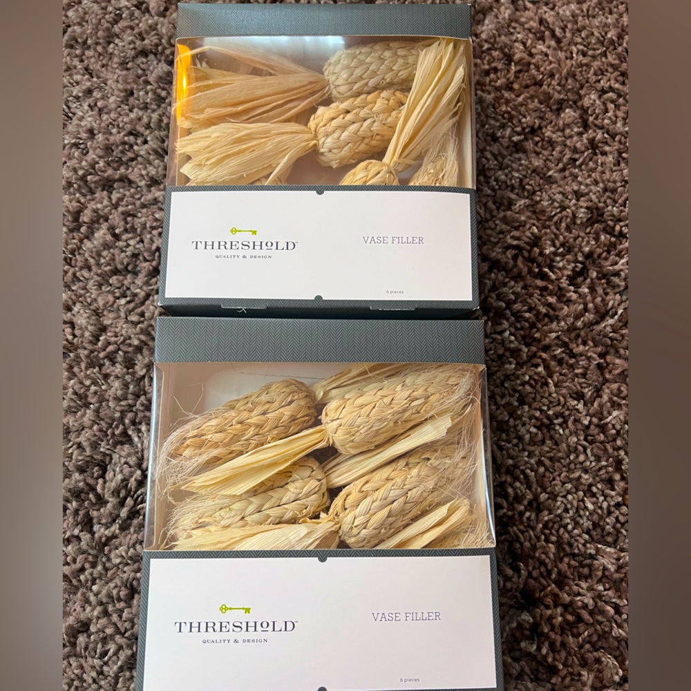 LOT: NEW: 2 boxes of Threshold Fall Vase Filler